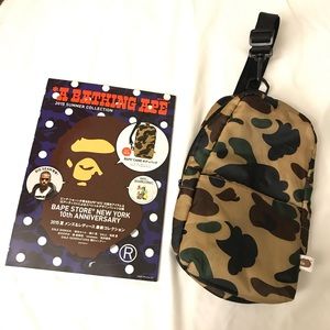 BAPE Camo Body Bag and Magazine Summer 2015 NWOT